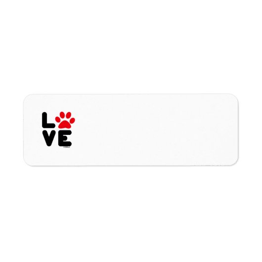 LIEFDE - Zwart/Rood Etiket (Voorkant)