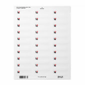 LIEFDE - Zwart/Rood Etiket (Full Sheet)