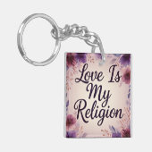 LiefdeIsMijnGeloof Sleutelhanger (Voorkant Links)