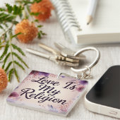 LiefdeIsMijnGeloof Sleutelhanger (Voorkant Rechts)