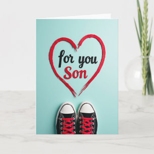 Liefdekaart voor mijn zoon kaart