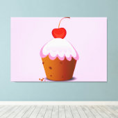 Liefdes Cake Canvas Afdruk (Insitu (Houten vloer))
