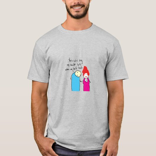 Liefde's eeuwige ellende hilarisch verdrietig Rela T-shirt (Voorkant)