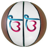 Liefdes Hart Script Basketbal - Aangepast Romantis (Verticaal)