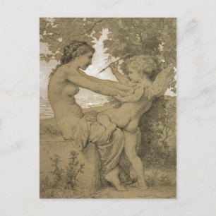 Liefde's verzet van Bouguereau Briefkaart