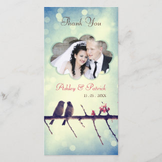 Liefdes Vogels Verhaal 2 Dank Je Foto Kaart