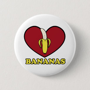 liefdesbanaan ronde button 5,7 cm