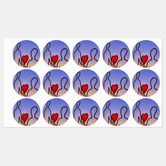 Liefdesbeeld Labels (Vel)