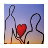 Liefdesbeeld Tegeltje (Voorkant)