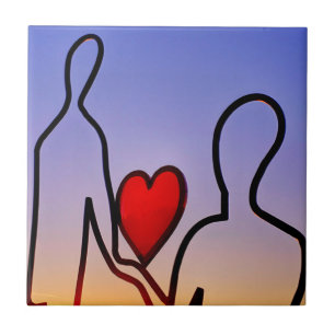 Liefdesbeeld Tegeltje