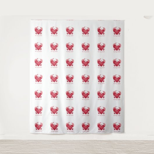 liefdesbeer wandkleed (Voorkant)