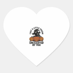 Liefdesbezwering Geest Vintage Halloween Pompoen K Hart Sticker