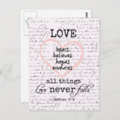  liefdesbijbelversie briefkaart (Voorkant / Achterkant)