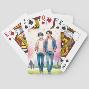 Liefdesbloesems Pokerkaarten
