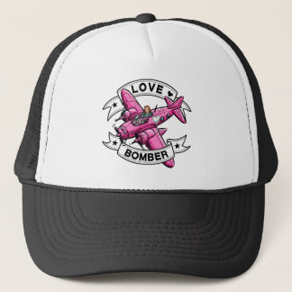 Liefdesbombardeerpiloot Roze Trucker Pet