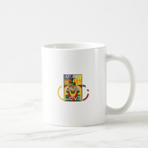Liefdesboodschap in Rasta Colours Art Print Koffiemok