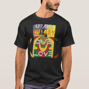Liefdesboodschap in Rasta Colours Art Print T-shirt