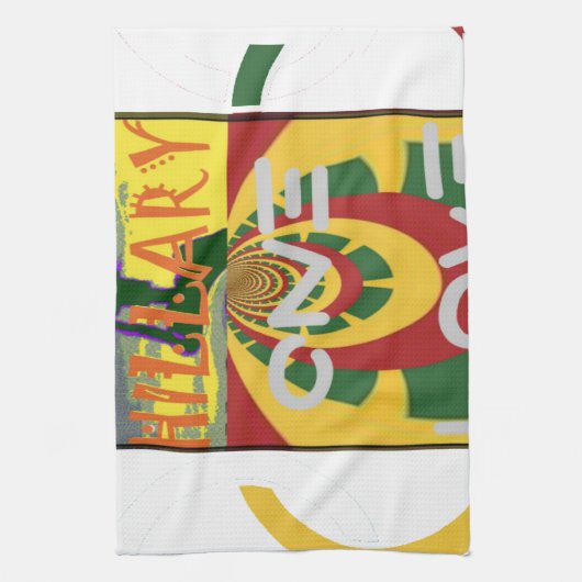 Liefdesboodschap in Rasta Colours Art Print Theedoek (Verticaal)