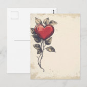 liefdesbrief briefkaart (Voorkant / Achterkant)