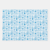 Liefdesbriefjes van het strand Oceaan Modern Aange Inpakpapier Vel (Voorkant)