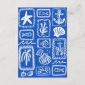 Liefdesbriefjes van zee Modern QR  Bruidsdouche Informatiekaartje (Achterkant)