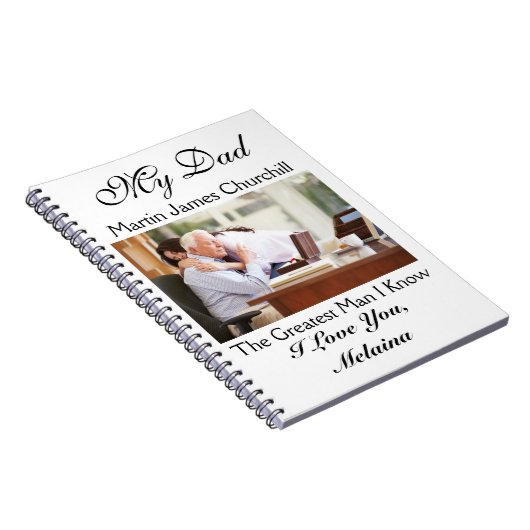 Liefdesbriefjes voor papa / grootvader / echtgenoo notitieboek (Rechterzijde)