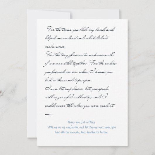 Liefdesbriefkaart Feestdagenkaart (Voorkant)