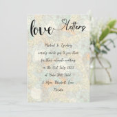 Liefdesbrieven  kaart Boho Charm Micro Wedding (Staand voorkant)