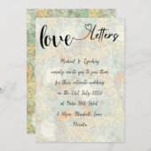 Liefdesbrieven  kaart Boho Charm Micro Wedding (Voorkant / Achterkant)