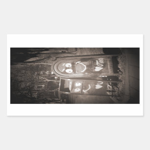 liefdesbrievenbussen : ik hart je rechthoekige sticker