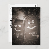 liefdesbrievenbussen : Ik heb je gemist Briefkaart (Voorkant / Achterkant)