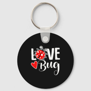 Liefdesbug Cute Valentijnsdag Feest Lieveheersbees Sleutelhanger