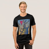 liefdesbug Tri-Blend shirt (Voorkant volledig)