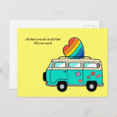 liefdesbus briefkaart (Voorkant / Achterkant)