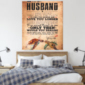 Liefdescitaat voor cadeau-idee voor man, verjaarda canvas afdruk (Insitu (Slaapkamer))