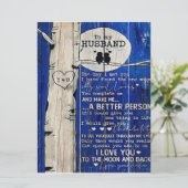 Liefdescitaat voor cadeau-idee voor man, verjaarda menu (Staand voorkant)