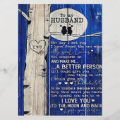 Liefdescitaat voor cadeau-idee voor man, verjaarda menu (Voorkant)