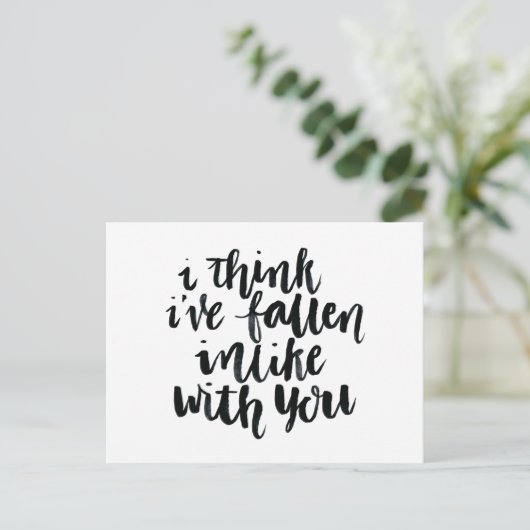 Liefdescitaten: Ik denk dat Ive onaardig is geword Briefkaart (Staand voorkant)