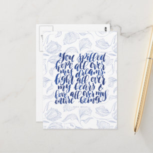 Liefdescitaten: Je morste hoop over mijn dromen Briefkaart
