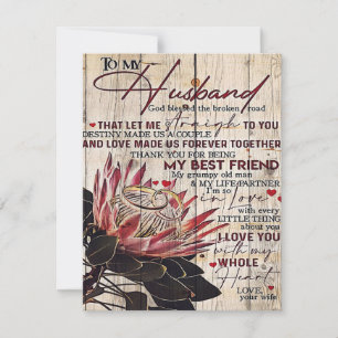 Liefdescitaten voor mijn man, Huisdecoratie Kaart