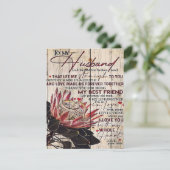 Liefdescitaten voor mijn man, Huisdecoratie Kaart (Staand voorkant)