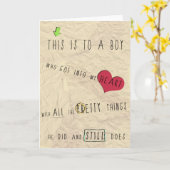 Liefdescitkaart Kaart (Gele Bloem)