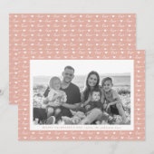 Liefdescriptpatroon Valentijnsdag foto Feestdagenkaart (Voorkant / Achterkant)