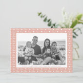 Liefdescriptpatroon Valentijnsdag foto Feestdagenkaart (Staand voorkant)