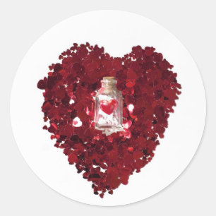 Liefdesdrankje nummer 9 ronde sticker