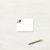 Liefdesfoutje post-it® notes (Op bureau)