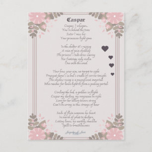 Liefdesgedicht Caspar Spookachtig Lyrische Briefkaart