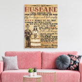 Liefdesgeschenk voor mijn man voor Halloween Canvas Afdruk (Insitu (Woonkamer))