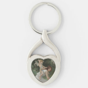 Liefdesgodin Venus speelt met haar zoon Cupido Sleutelhanger