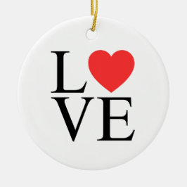 Liefdeshart  keramisch ornament